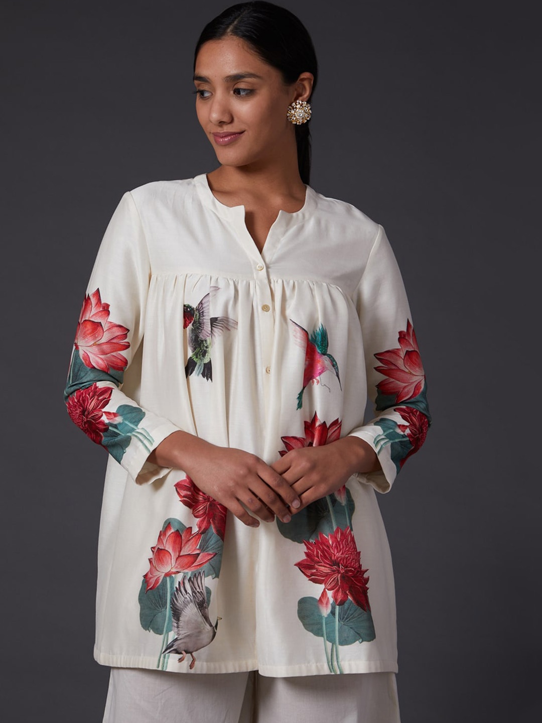 

Balance by Rohit Bal Printed Tunic, Off white