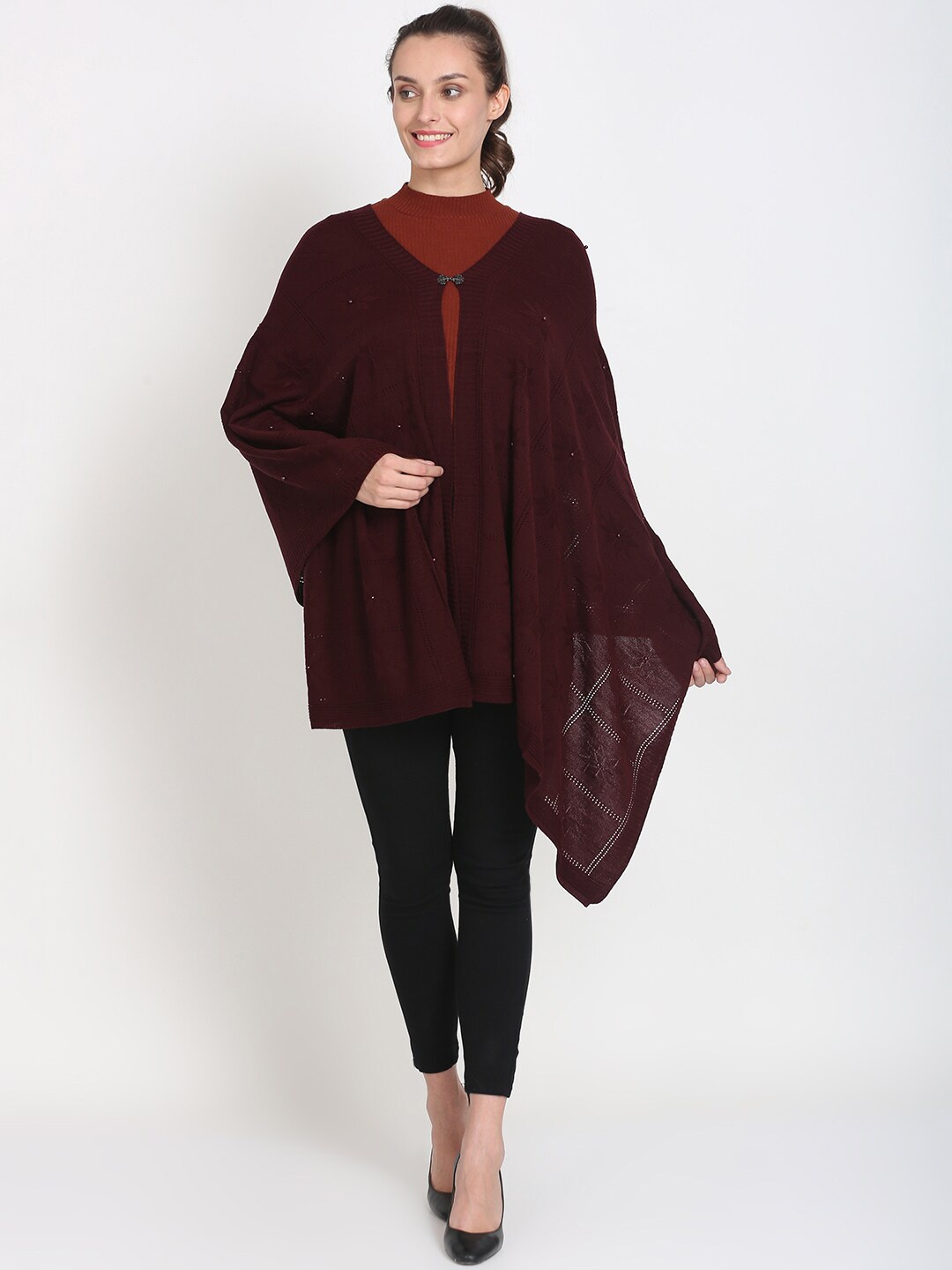 

Knitstudio Self Design Knitted Shawl, Brown