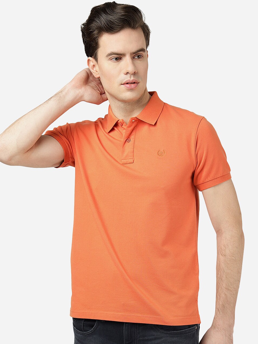 

Greenfibre Polo Collar Slim Fit T-shirt, Orange