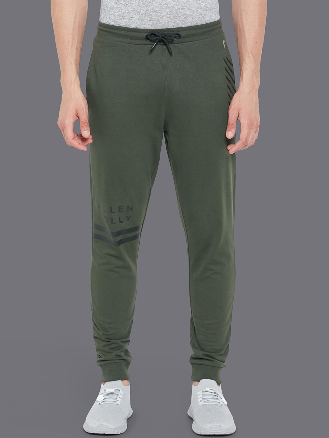 

Allen Solly Tribe Men Cotton Mid-Rise Joggers, Olive