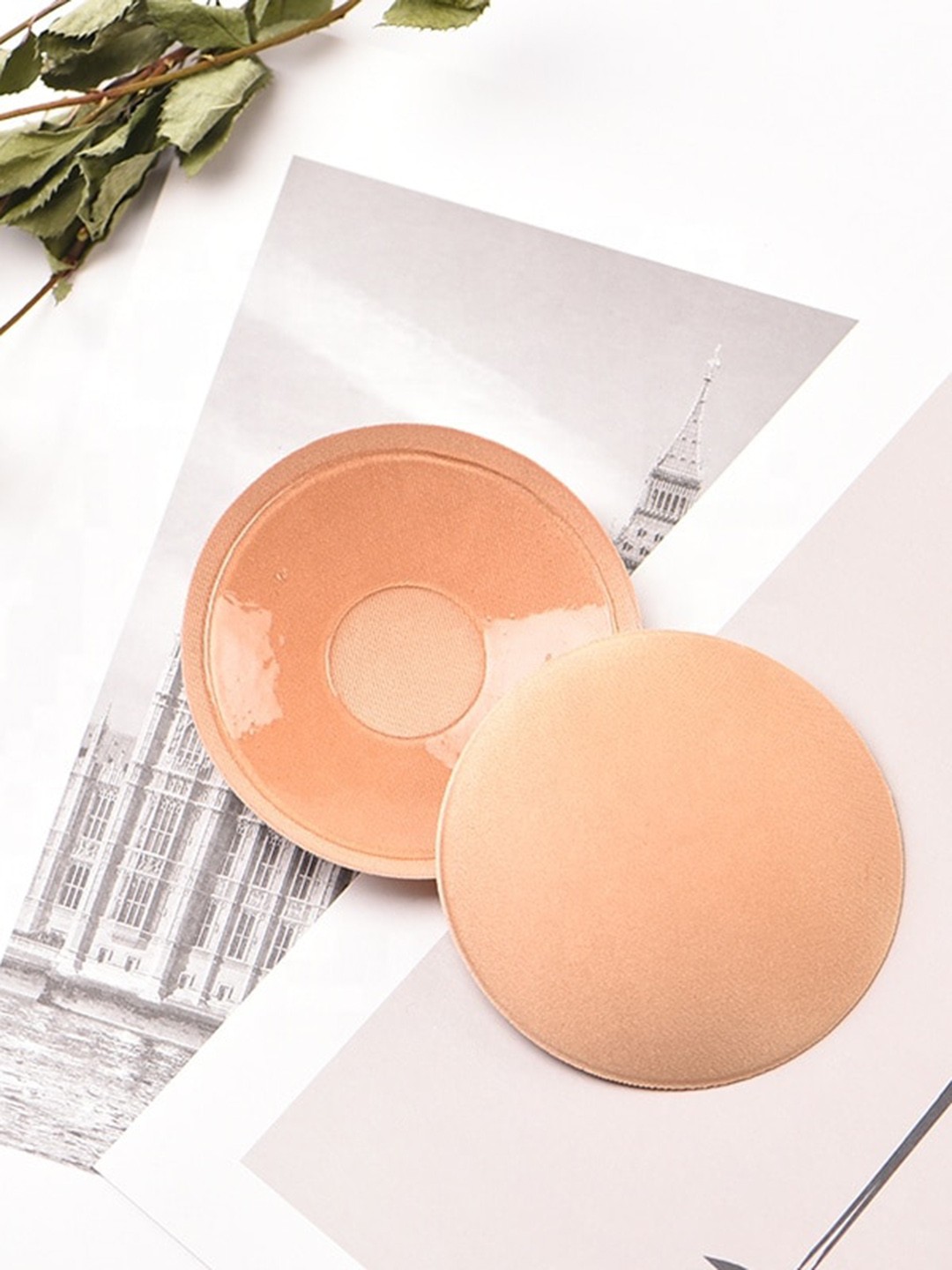 

PLUMBURY Stick-On Nipple Pasties With Body Tape Set, Beige