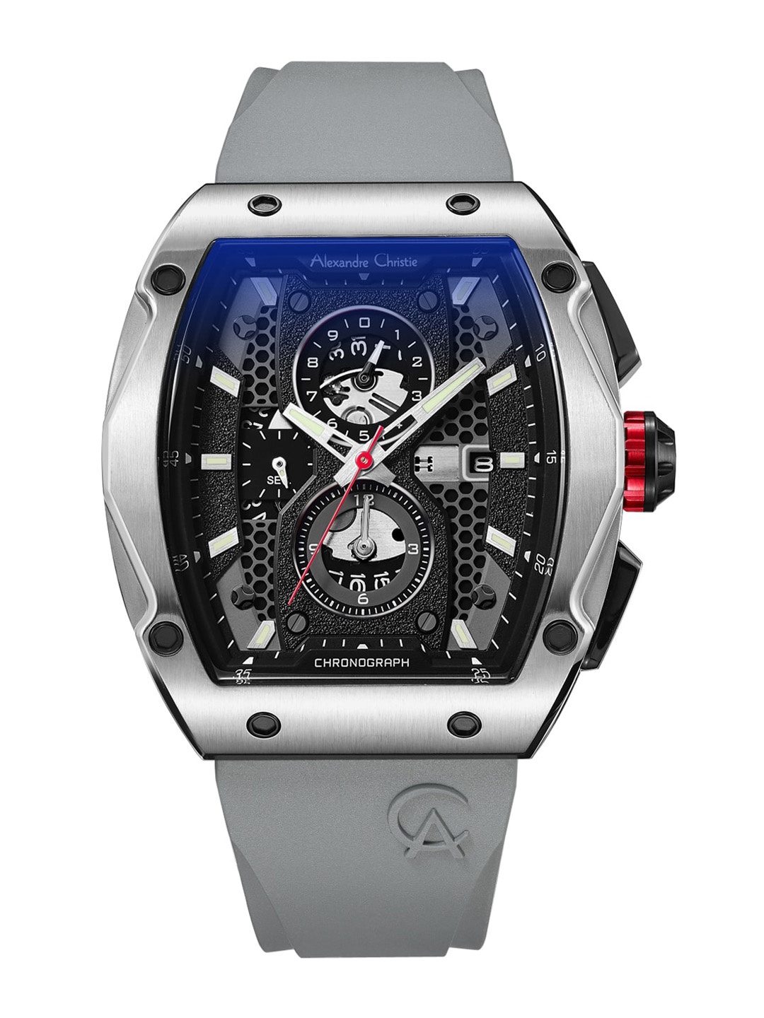

Alexandre Christie Men Straps Chronograph Watch 6608MCRTBBAGR, Black
