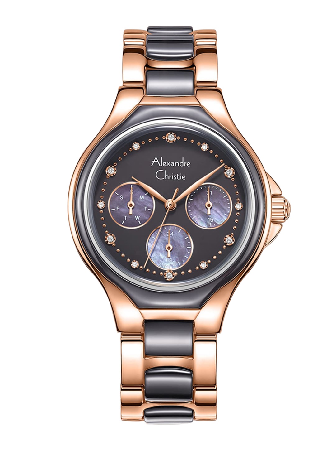 

Alexandre Christie Women Water Resistance Multifunction Analogue Watch 2B03BFBRGGR, Grey