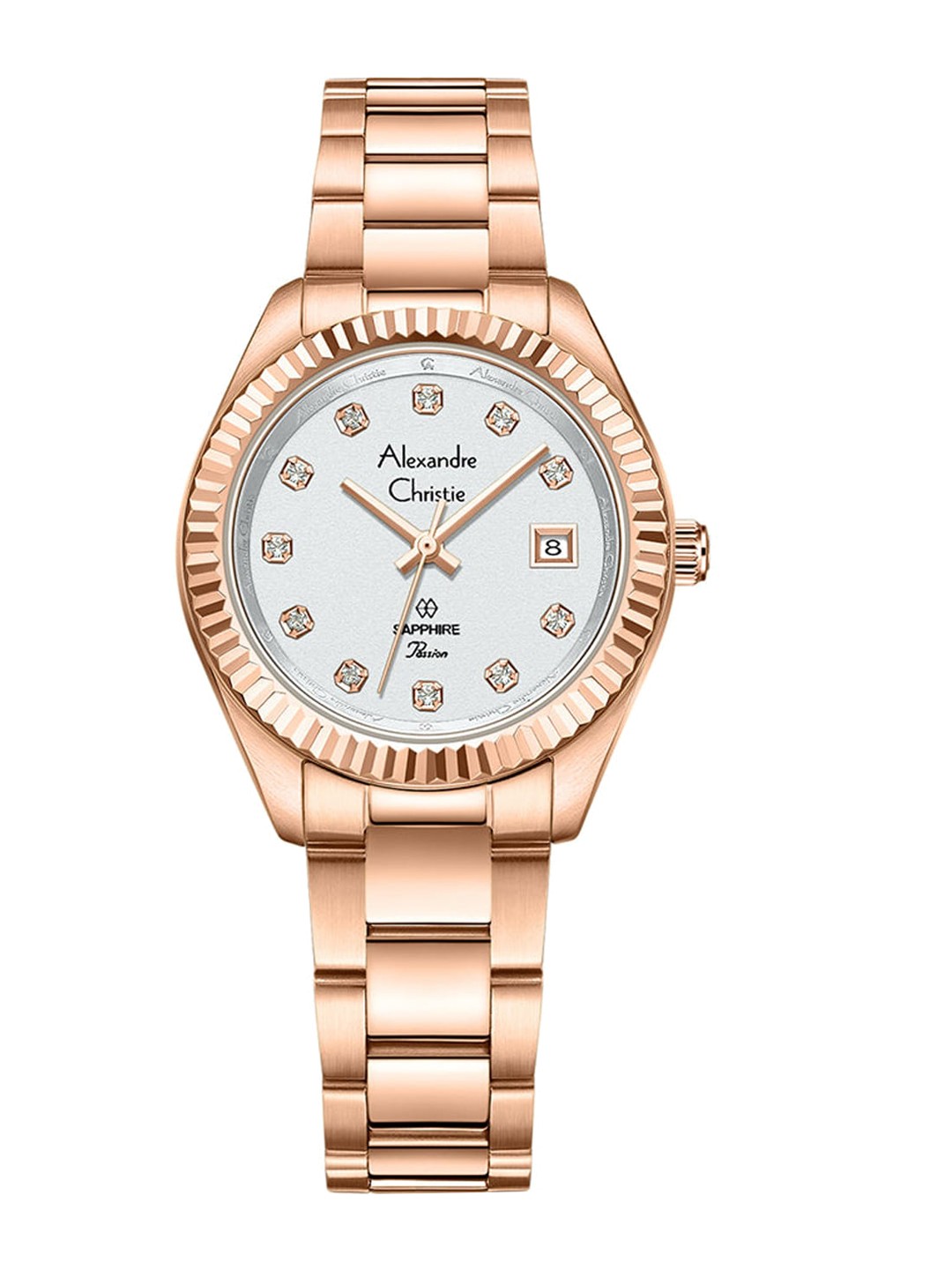 

Alexandre Christie Women Stainless Steel Bracelet Style Straps Analogue Watch 2A83LDBRGSL, Silver