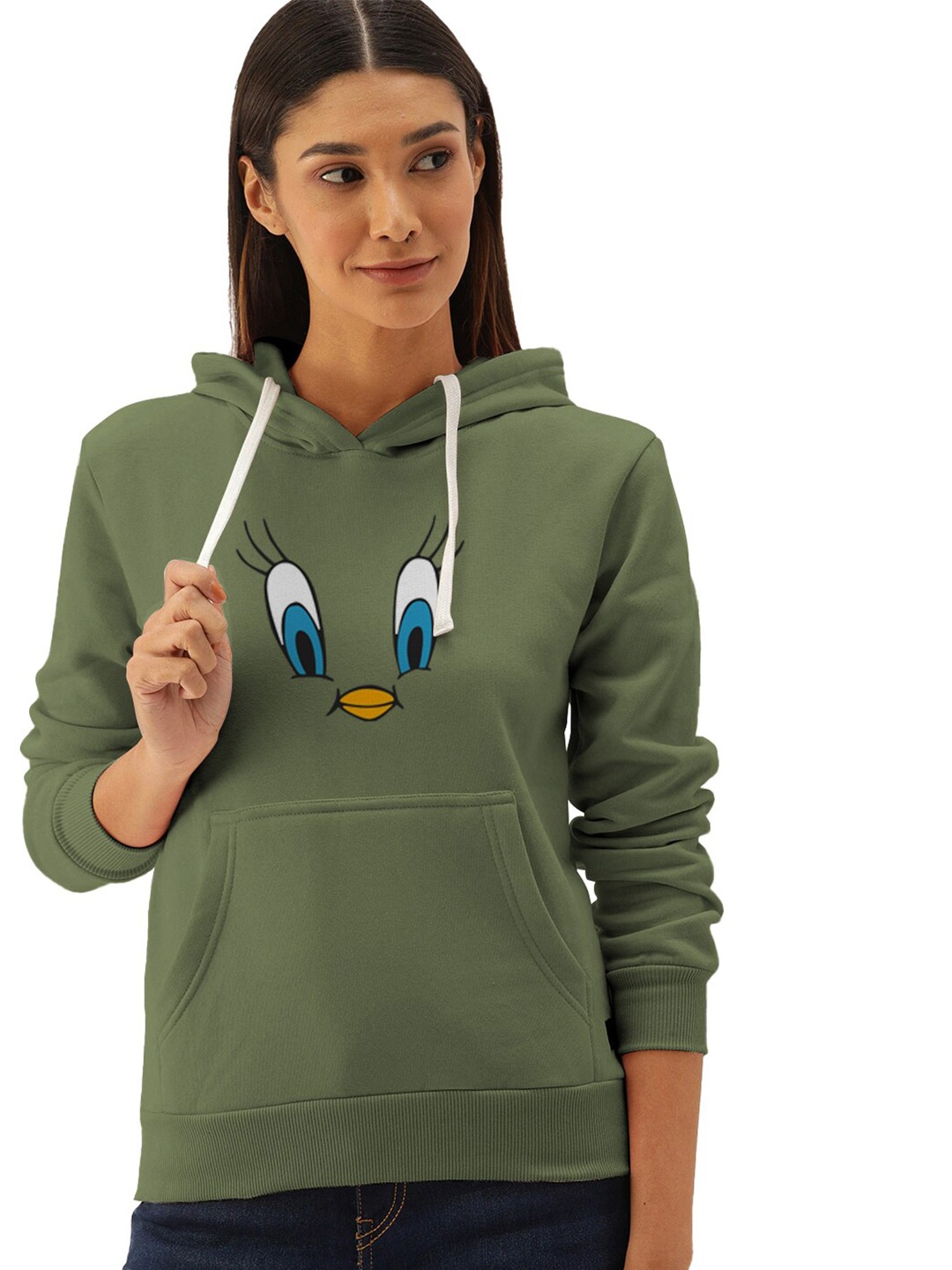 

BAESD Graphic Printed Hooded Long Sleeves Cotton Pullover Sweatshirt, Green