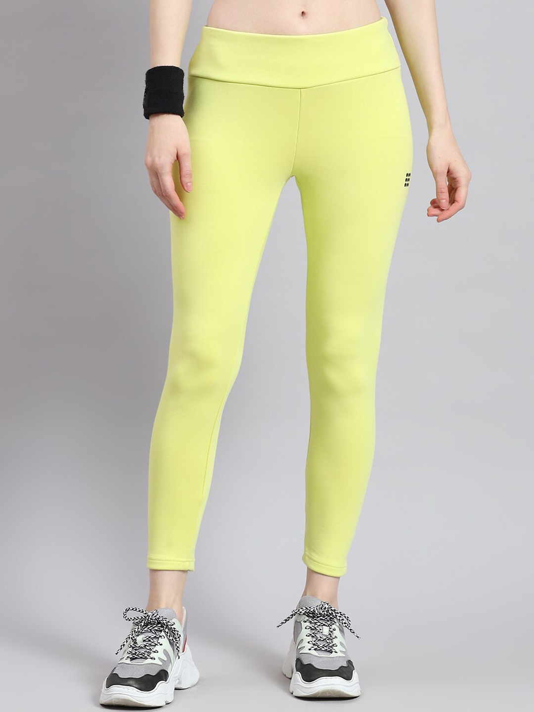 

rock.it Women Regular Fit Ankle-Length Tights, Lime green