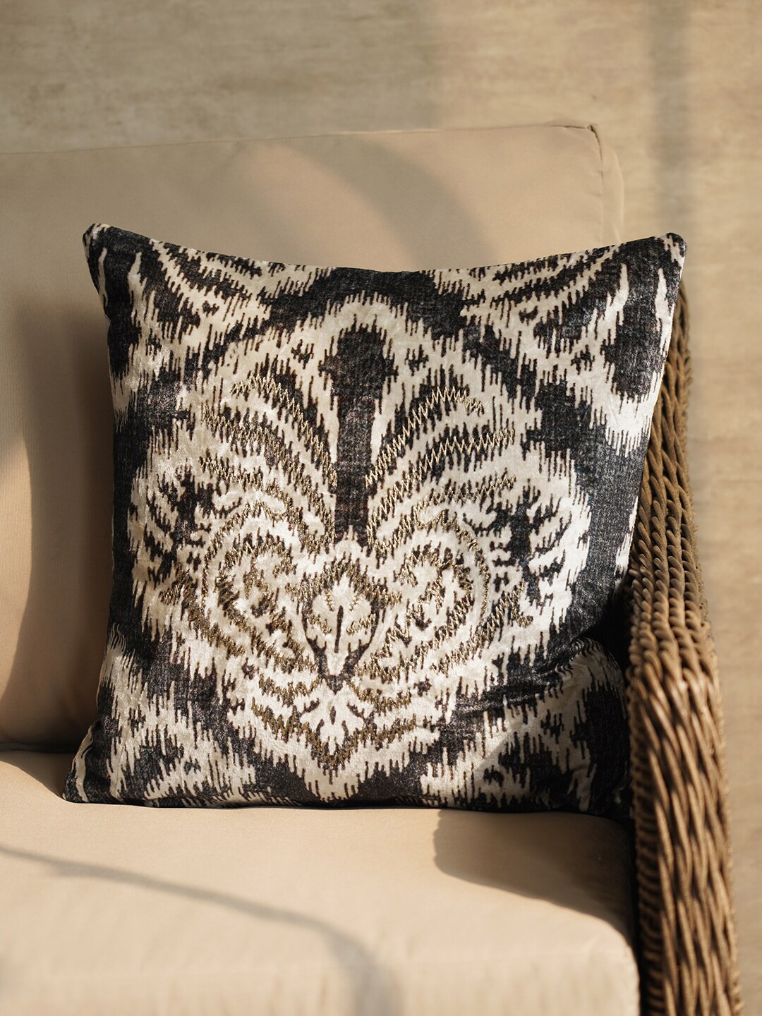 

Pure Home and Living Black Square Cushion Cover