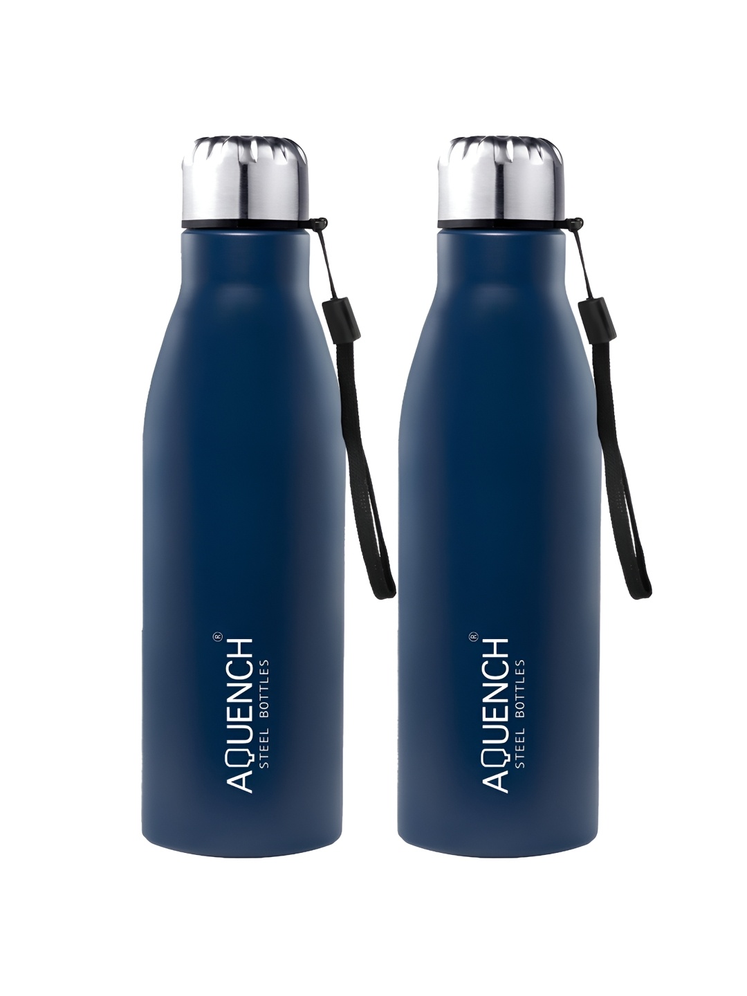 

AQUENCH Blue 2 Pieces Stainless Steel Solid Water Bottle