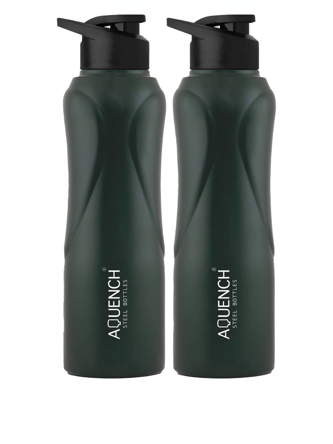 

AQUENCH Green 2 Pieces Stainless Steel Solid Water Bottle