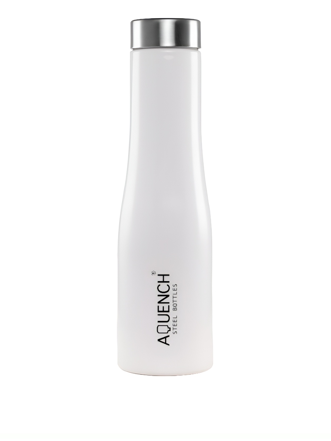 

AQUENCH White Single Stainless Steel Solid Water Bottle