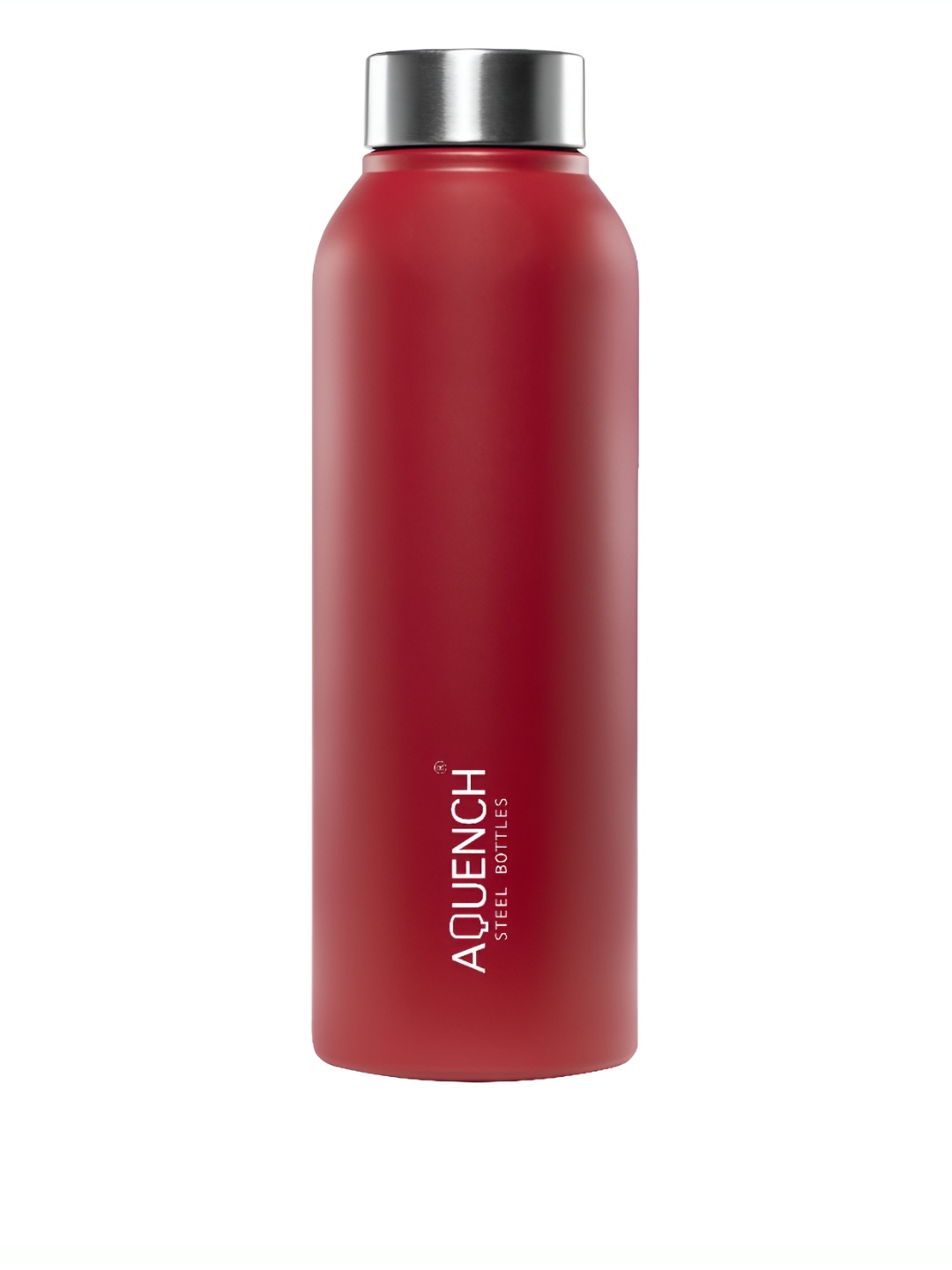 

AQUENCH Red Single Stainless Steel Solid Water Bottle 1L