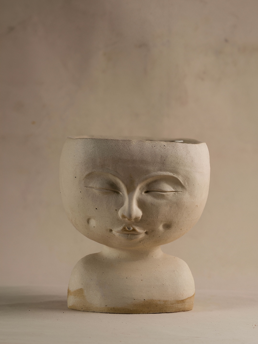 

The Orby House White Girl Head Ceramic Planter