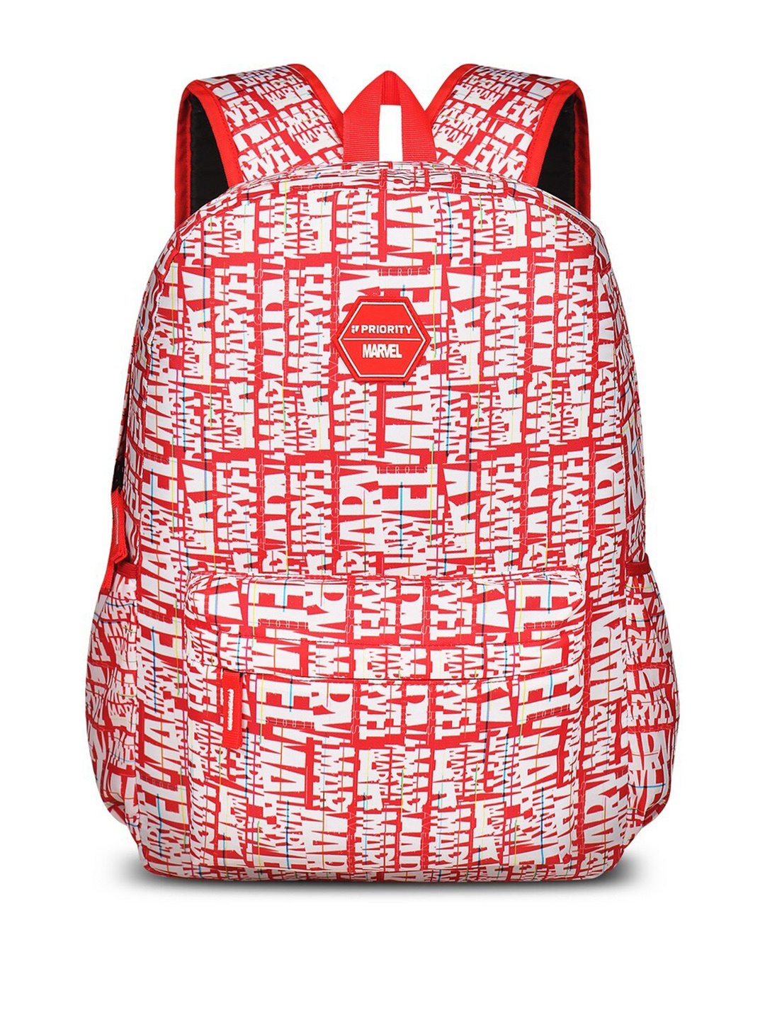 

Priority Unisex Typography Printed College Backpack 31 Litres and more, Red