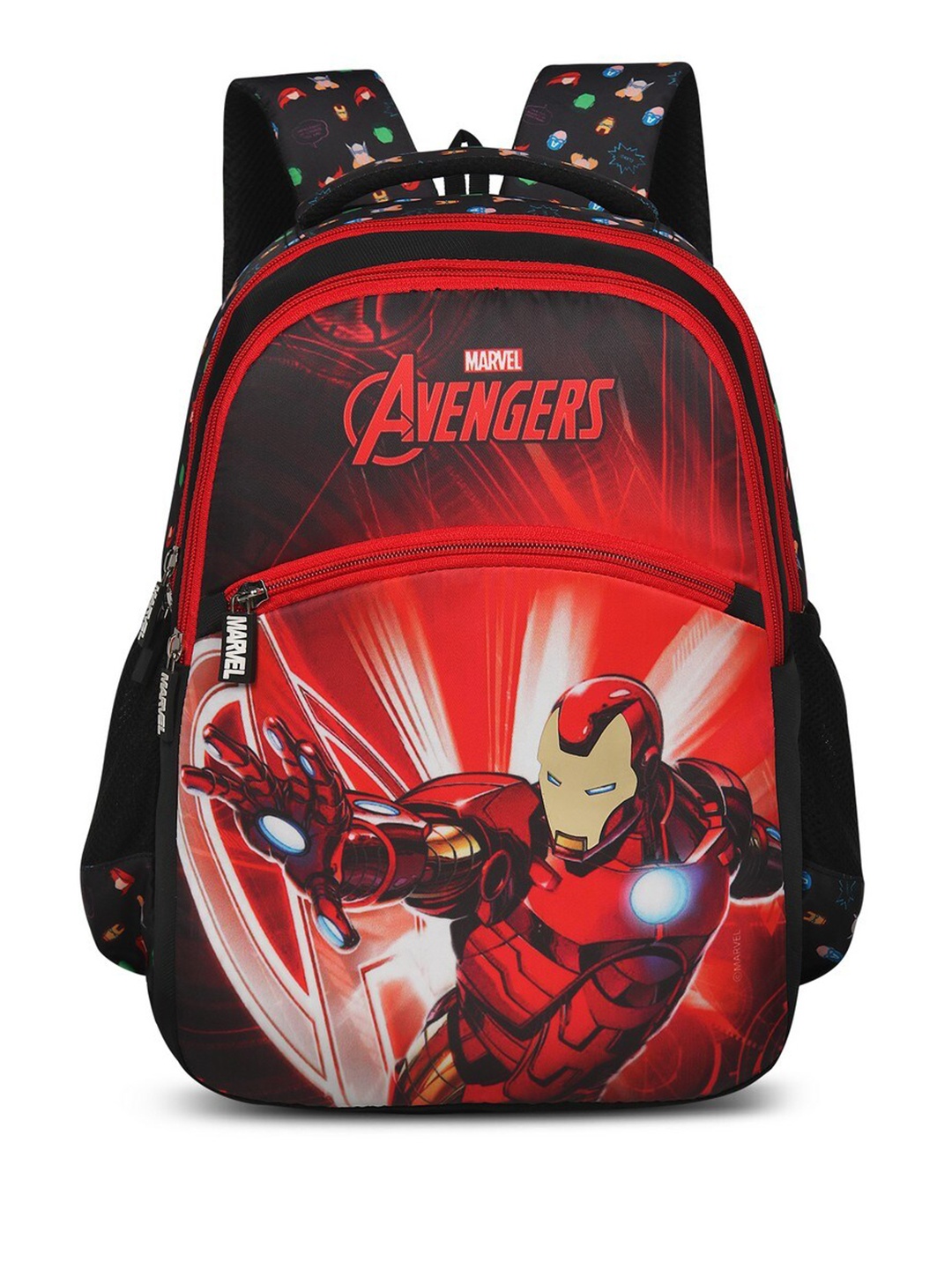 

Priority Boys Iron Man Printed School Backpack, Red