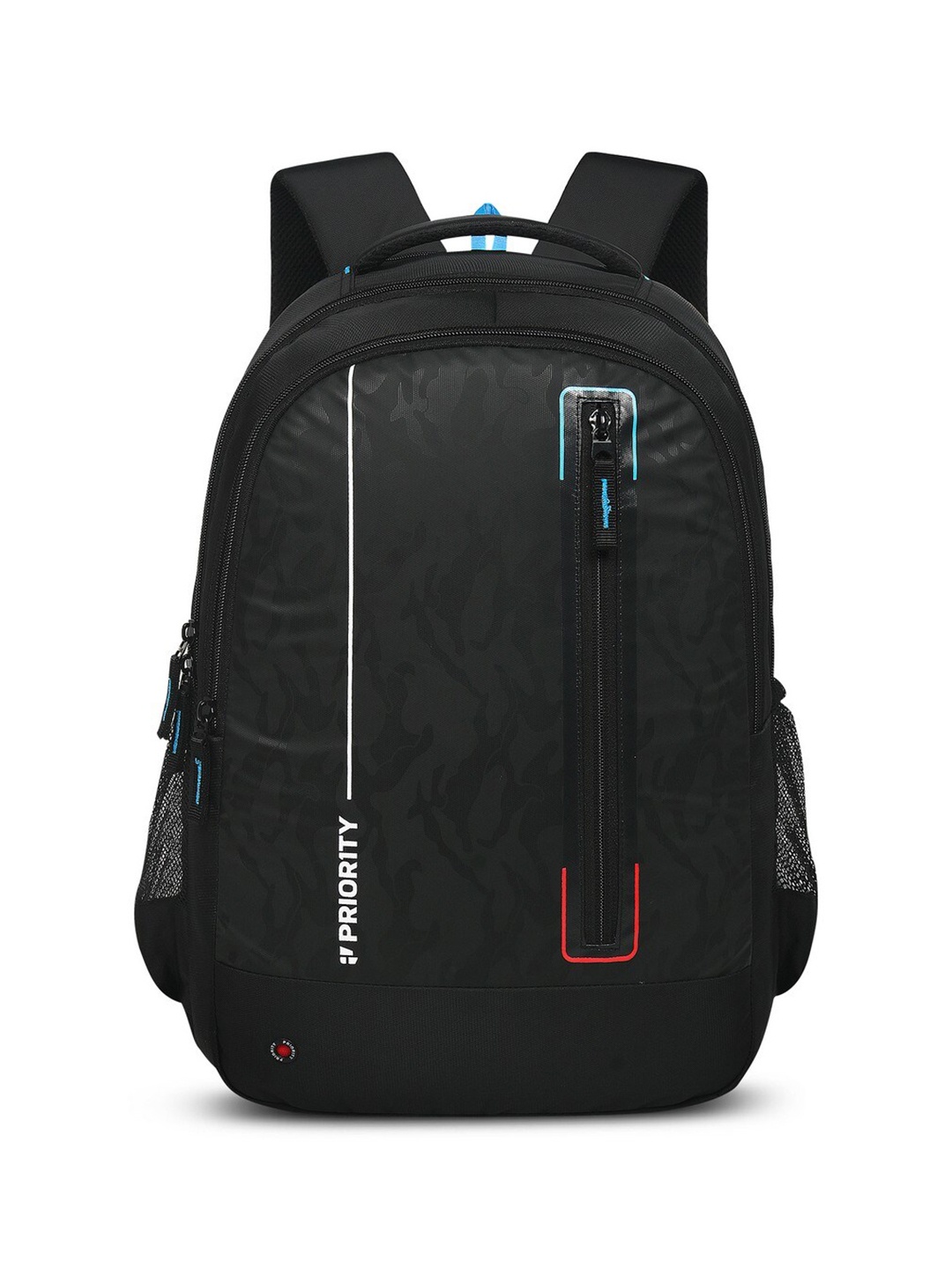 

Priority Unisex Abstract Printed Backpack, Black