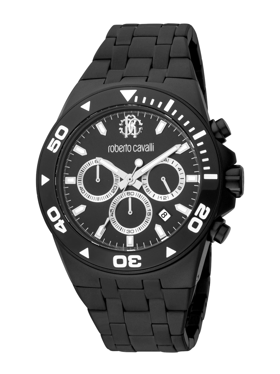 

Roberto Cavalli Men Stainless Steel Straps Analogue Watch RC5G016M0085, Black