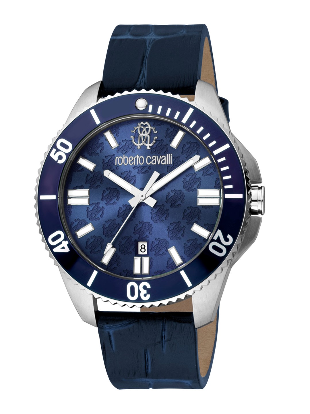 

Roberto Cavalli Men Leather Straps Watch RC5G013L0025, Blue