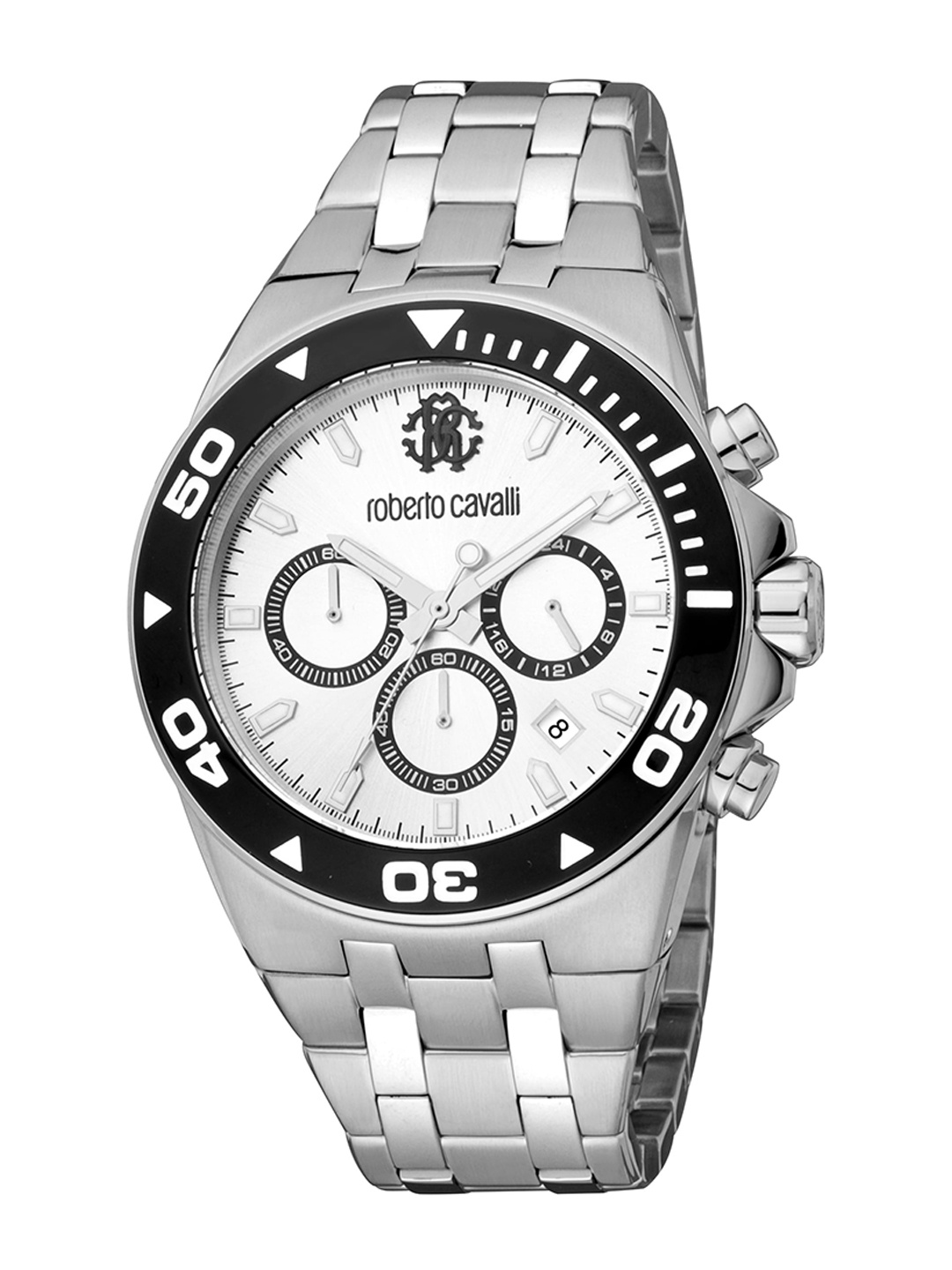 

Roberto Cavalli Men Stainless Steel Straps Analogue Watch RC5G016M0075, Silver