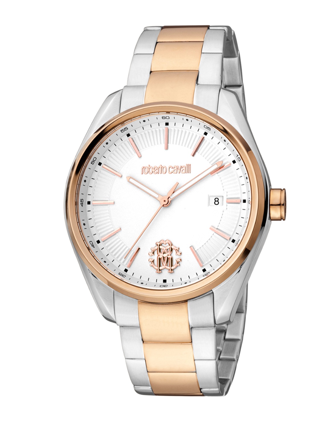 

Roberto Cavalli Men Water Resistance Stainless Steel Analogue Watch RC5G012M0085, White