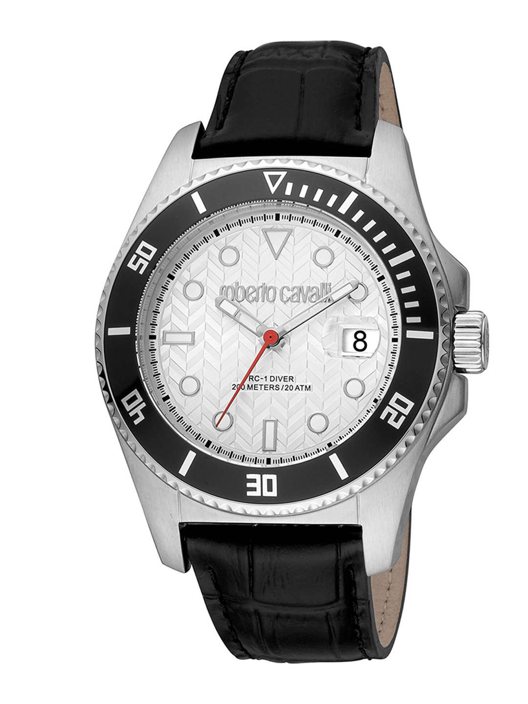 

Roberto Cavalli Men Water Resistance Stainless Steel Analogue Watch RC5G042L0015, White