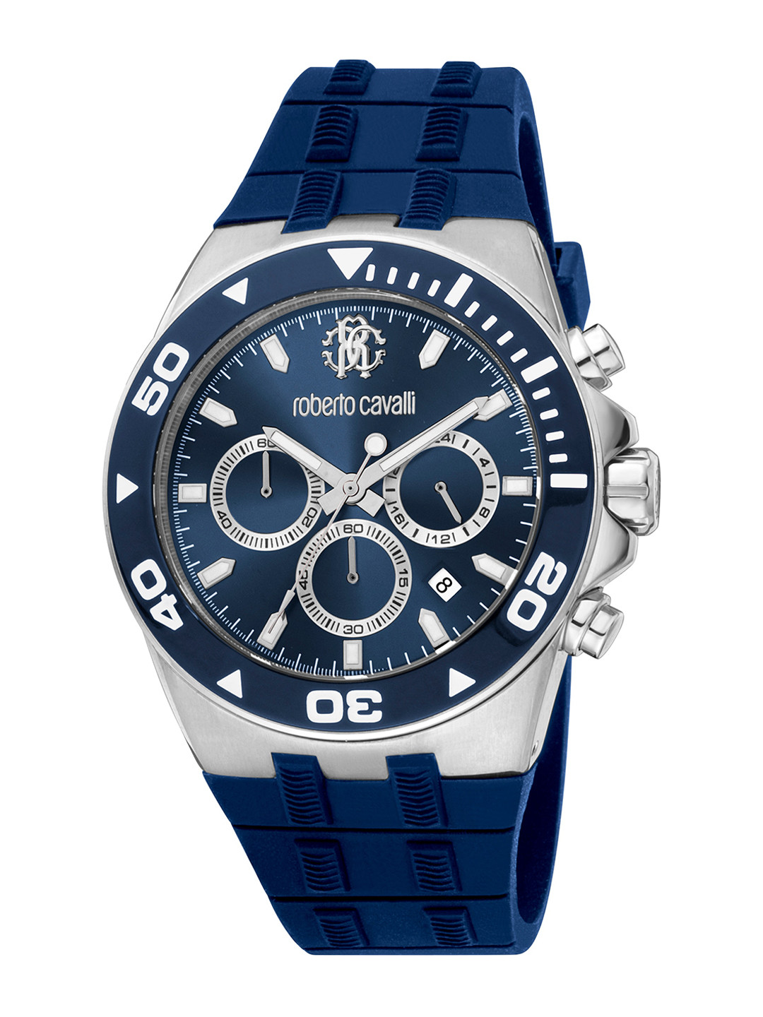 

Roberto Cavalli Men Water Resistance Chronograph Analogue Watch RC5G016P0025, Blue
