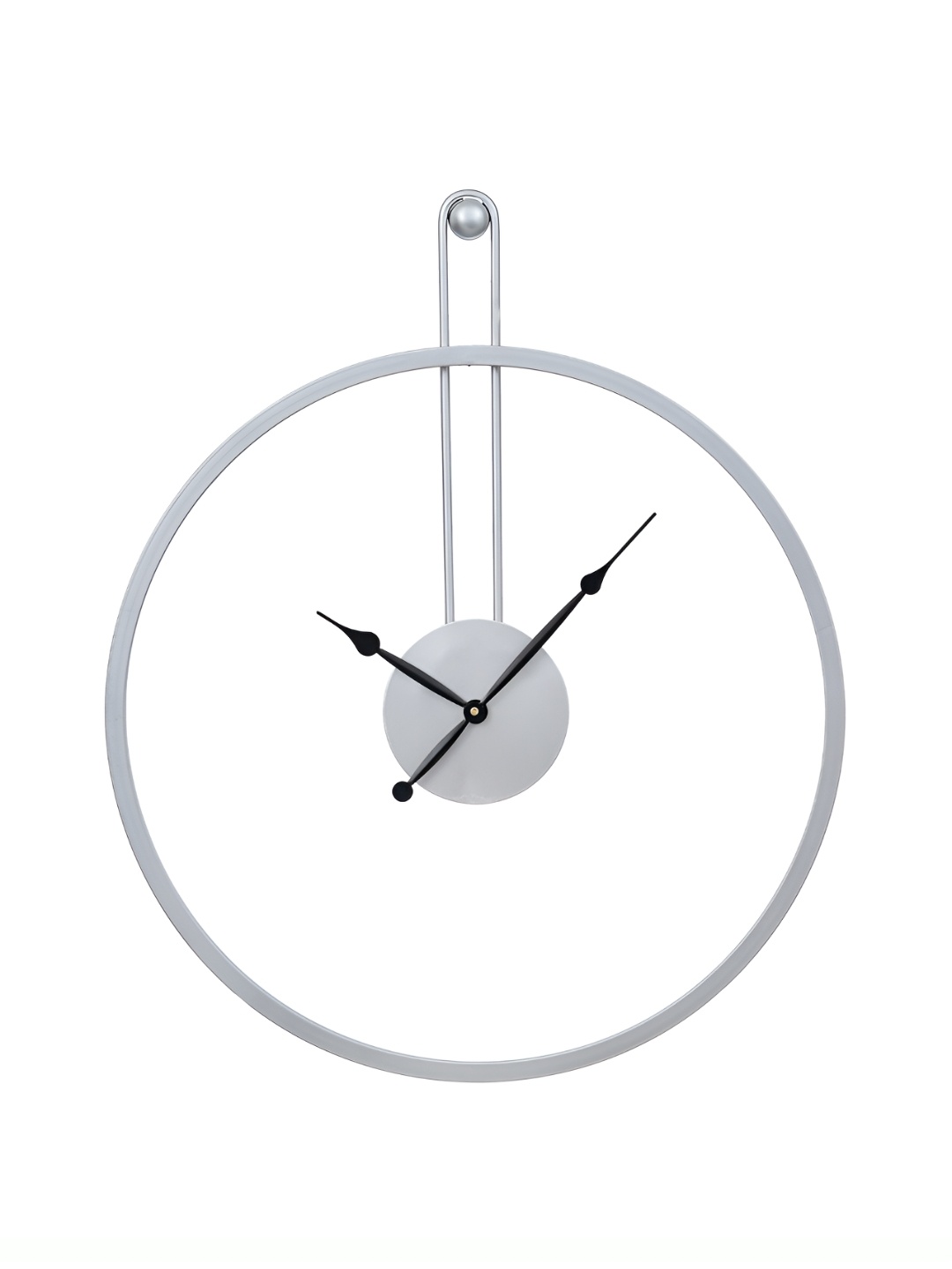 

Heritage India Silver Toned and Black Analogue Round Contemporary Wall Clock