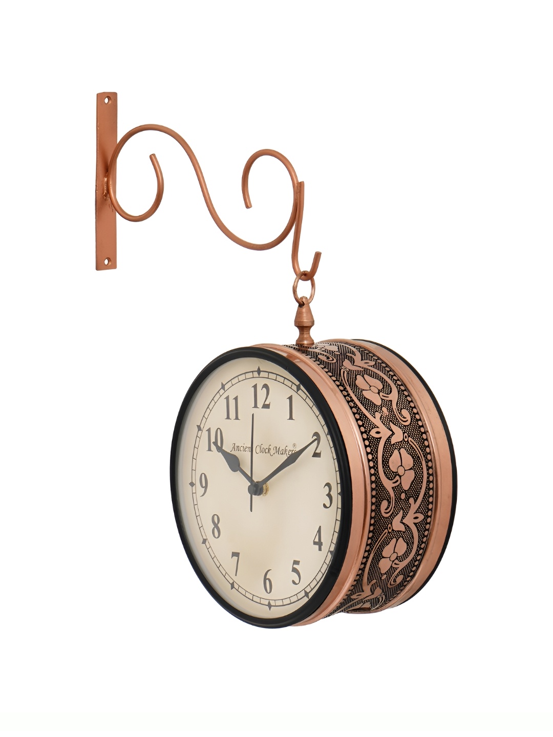

Heritage India Copper Toned & Black Analogue Round Shaped Contemporary Wall Clock