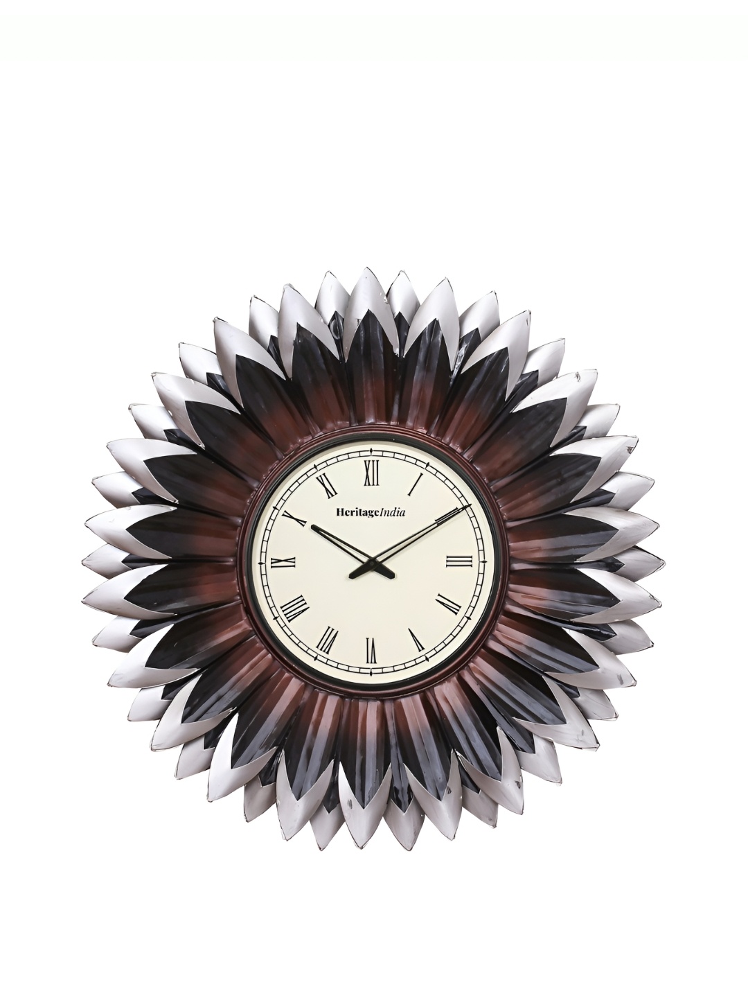 

Heritage India Brown & Black Textured Round Contemporary Wall Clock
