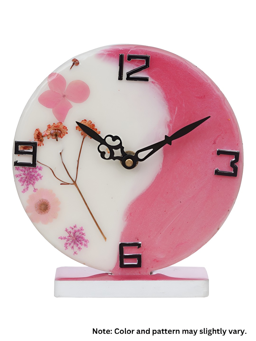 

Heritage India White Contemporary Table Clock