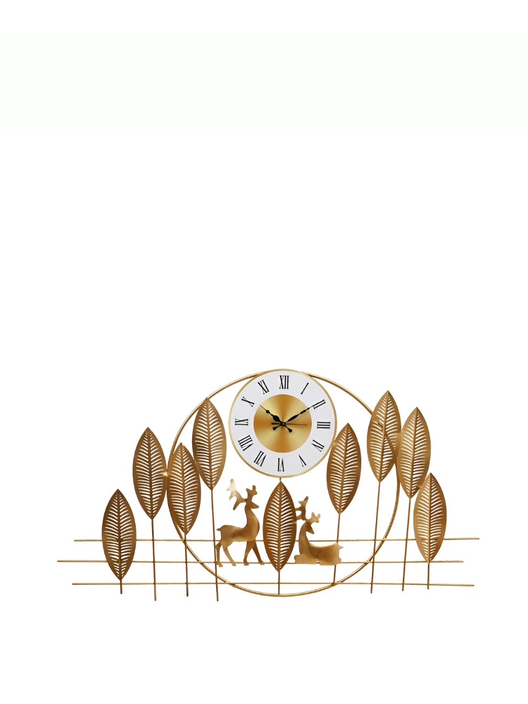

Heritage India Gold Toned Printed Round Contemporary Wall Clock