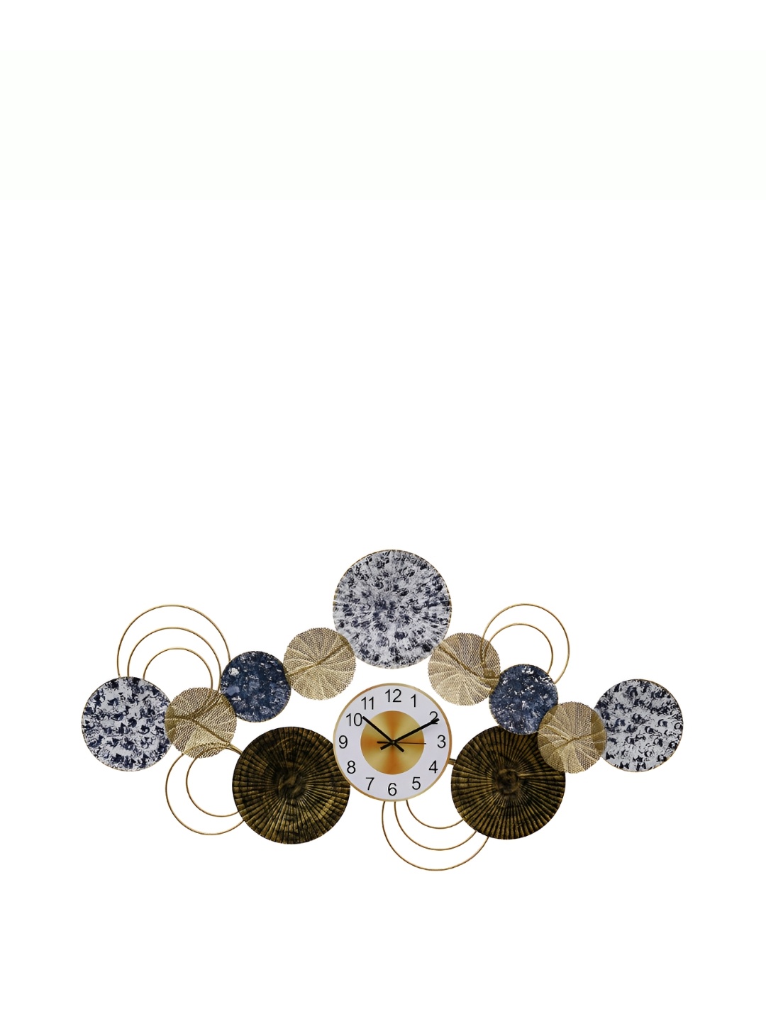 

Heritage India Back Round Traditional Wall Clock, Gold