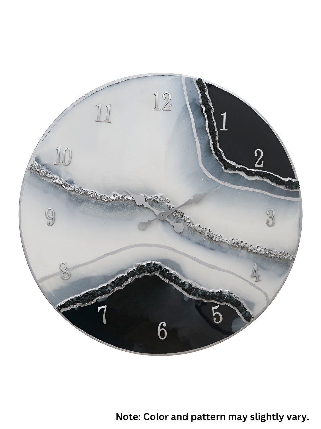 

Heritage India White and Black Wooden Analogue Round Contemporary Wall Clock