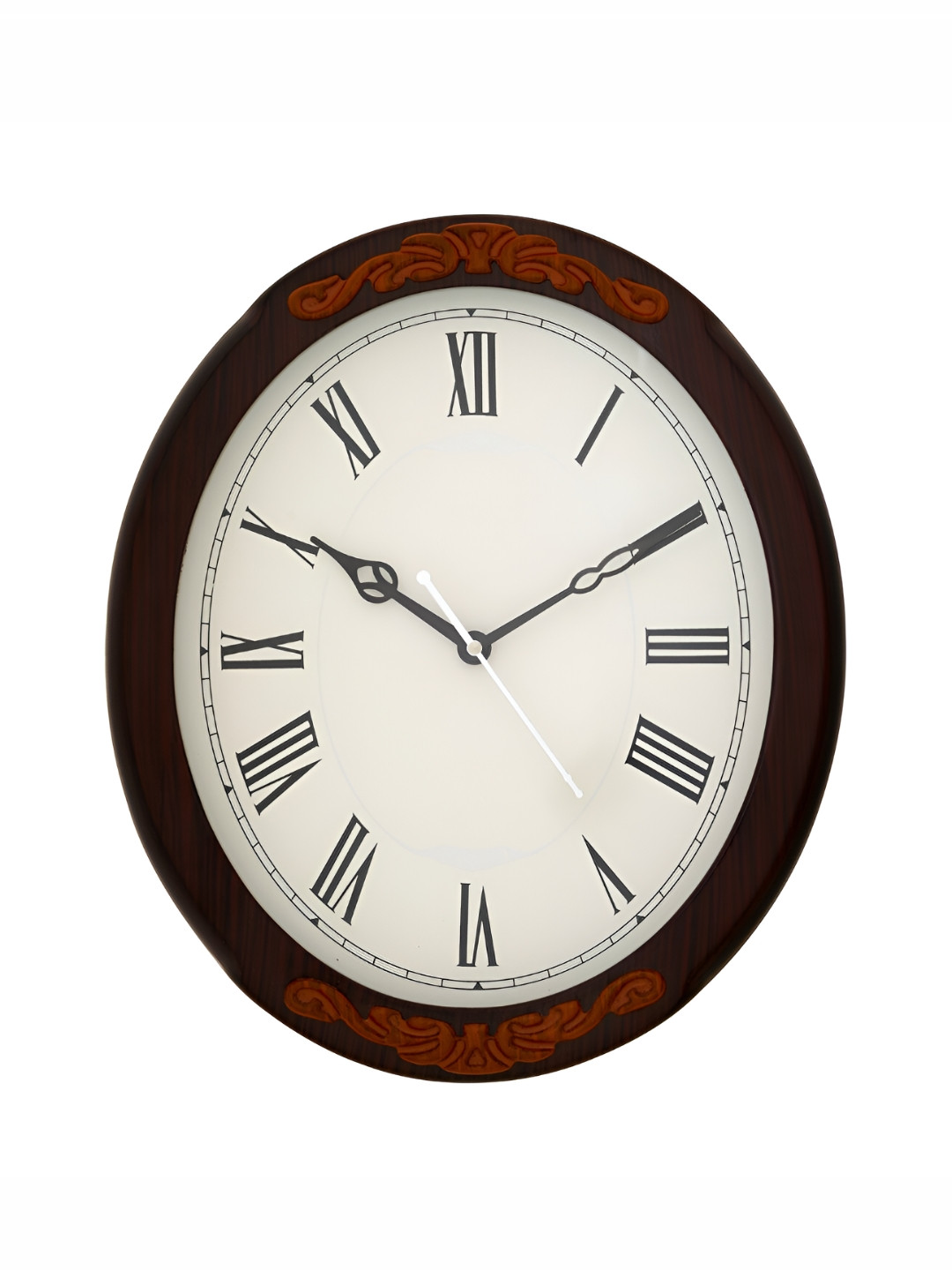 

Heritage India Brown Contemporary Oval Wall Clock