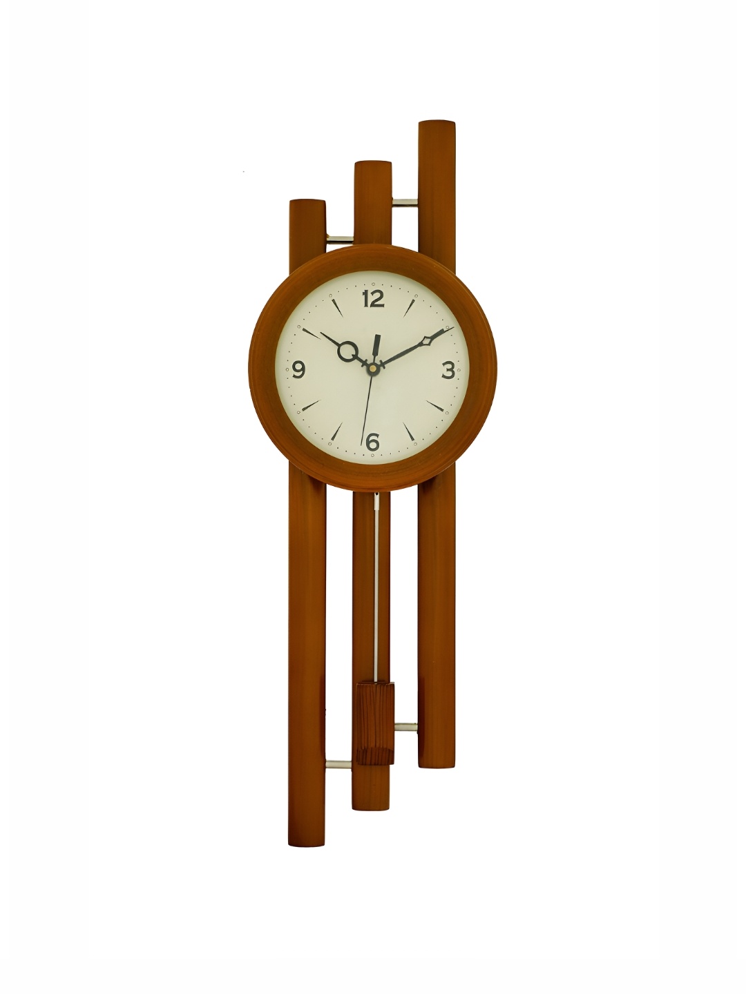 

Heritage India Brown Contemporary Round Wall Clock