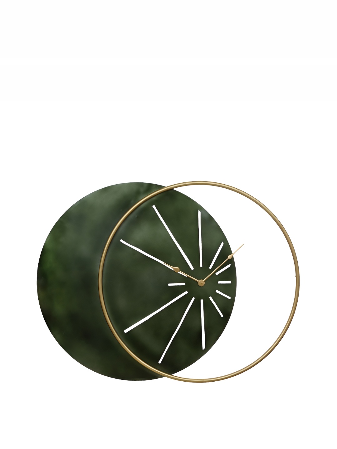 

Heritage India Green and Gold Toned Round Analogue Contemporary Wall Clock