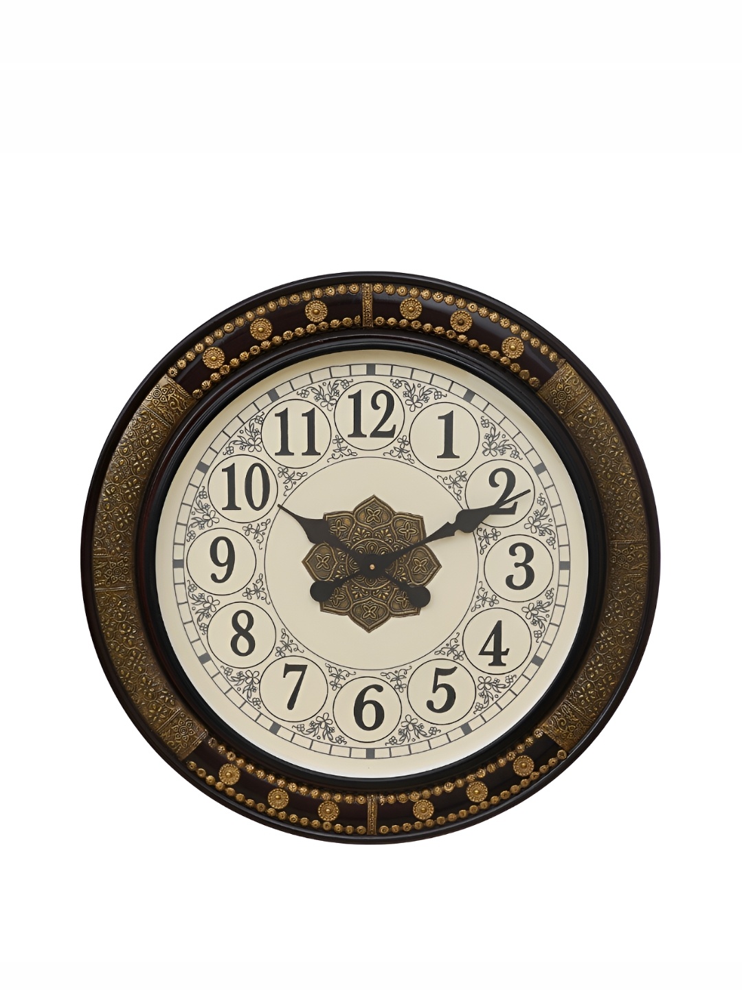 

Heritage India Brown Textured Round Contemporary Wall Clock