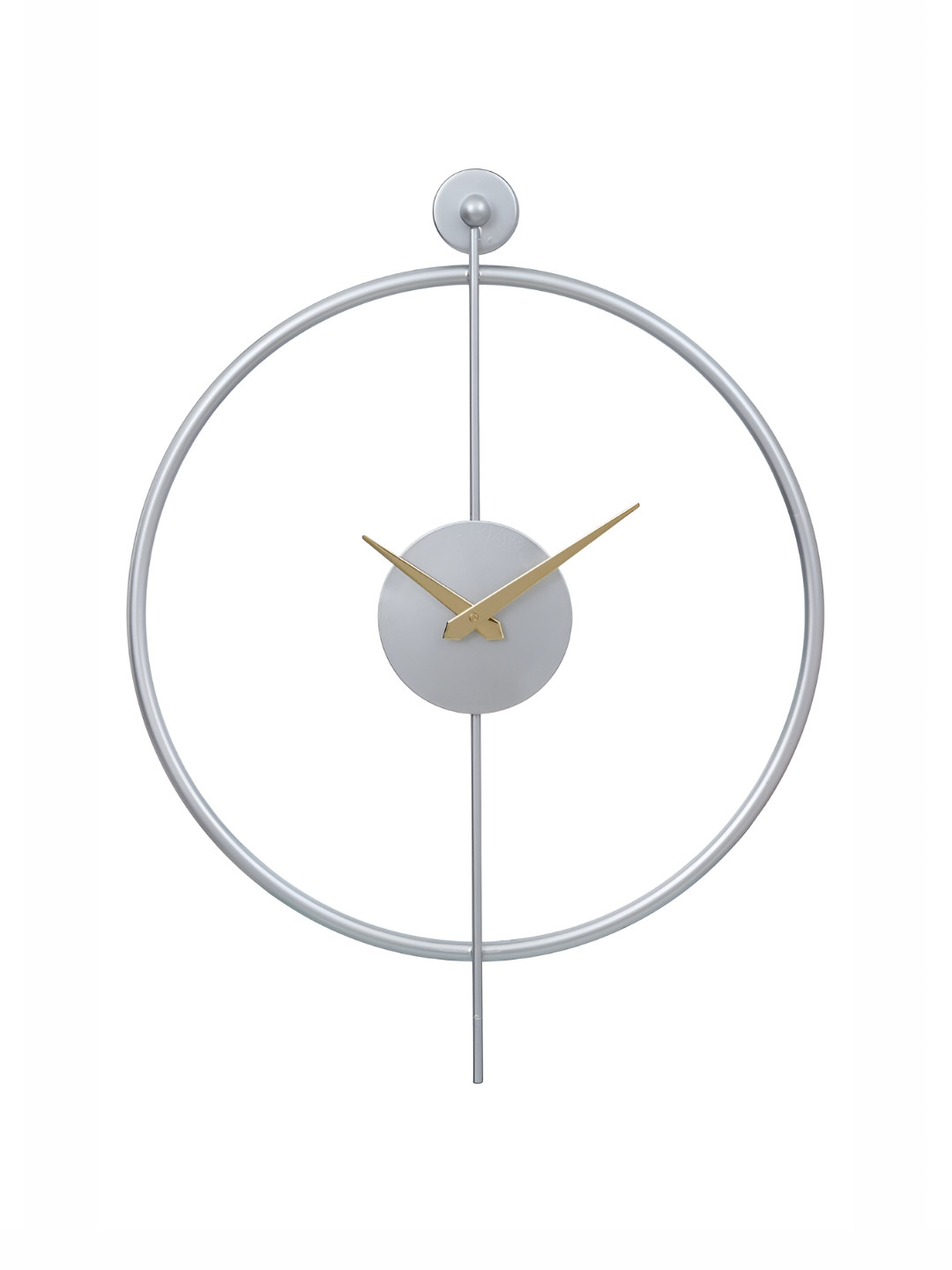 

Heritage India Silver Toned Round Traditional Wall Clock