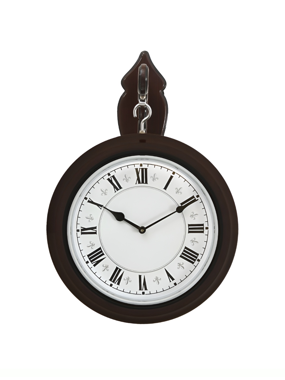 

Heritage India Brown & White Round Traditional Analogue Wall Clock