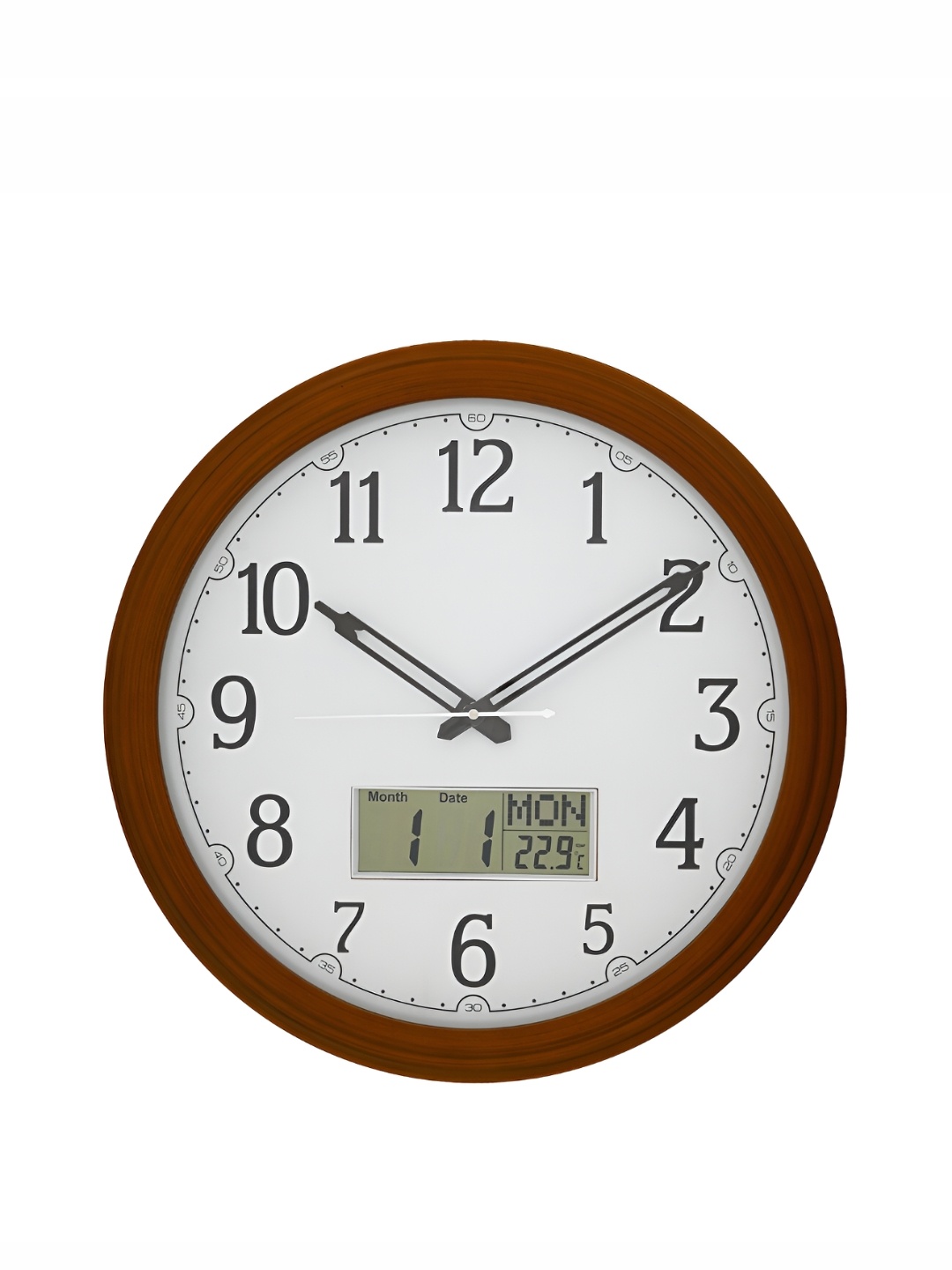 

Heritage India Brown & White Textured Round Contemporary Wall Clock