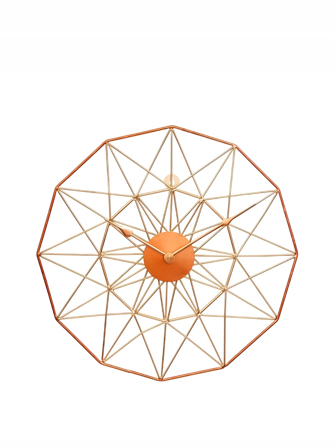 

Heritage India Gold Toned Round Traditional Wall Clock