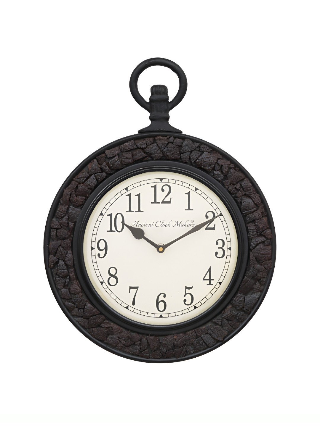 

Heritage India Brown & White Round Shaped Contemporary Wall Clock