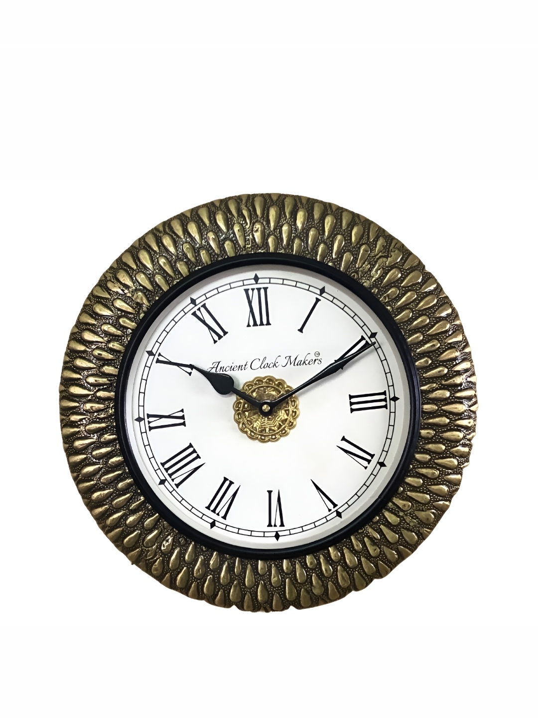 

Heritage India Gold Toned and Black Round Analogue Contemporary Wall Clock