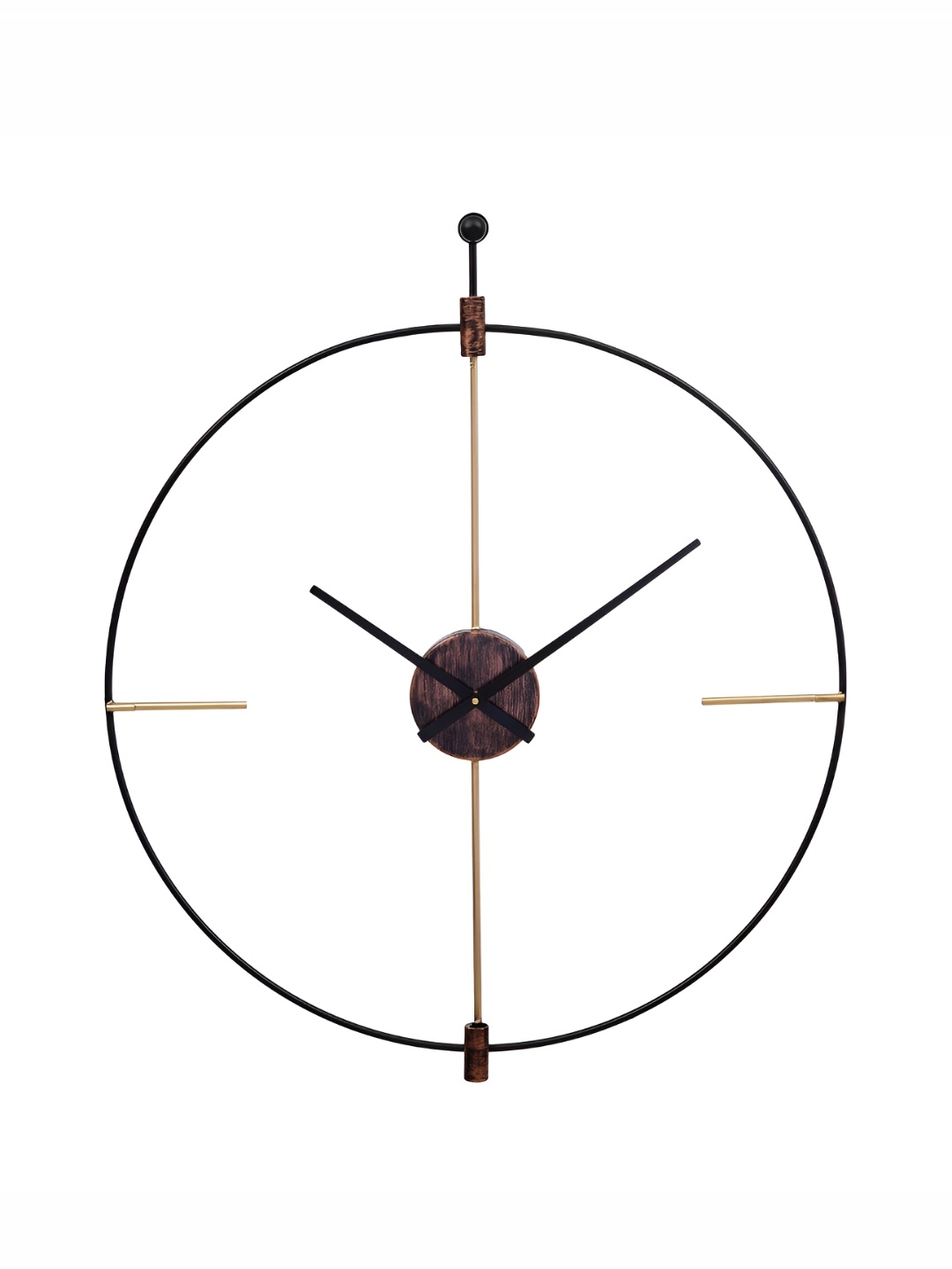 

Heritage India Black & Copper Round Contemporary Wall Clock
