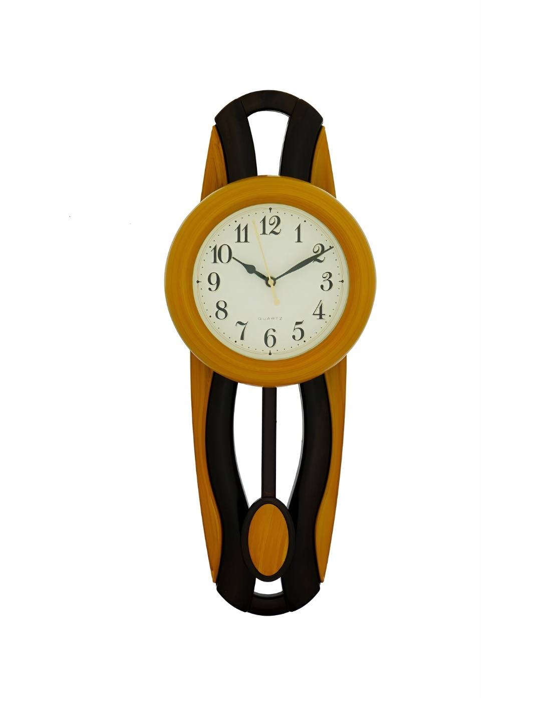 

Heritage India Yellow & Black Printed Round Shaped Contemporary Wall Clock