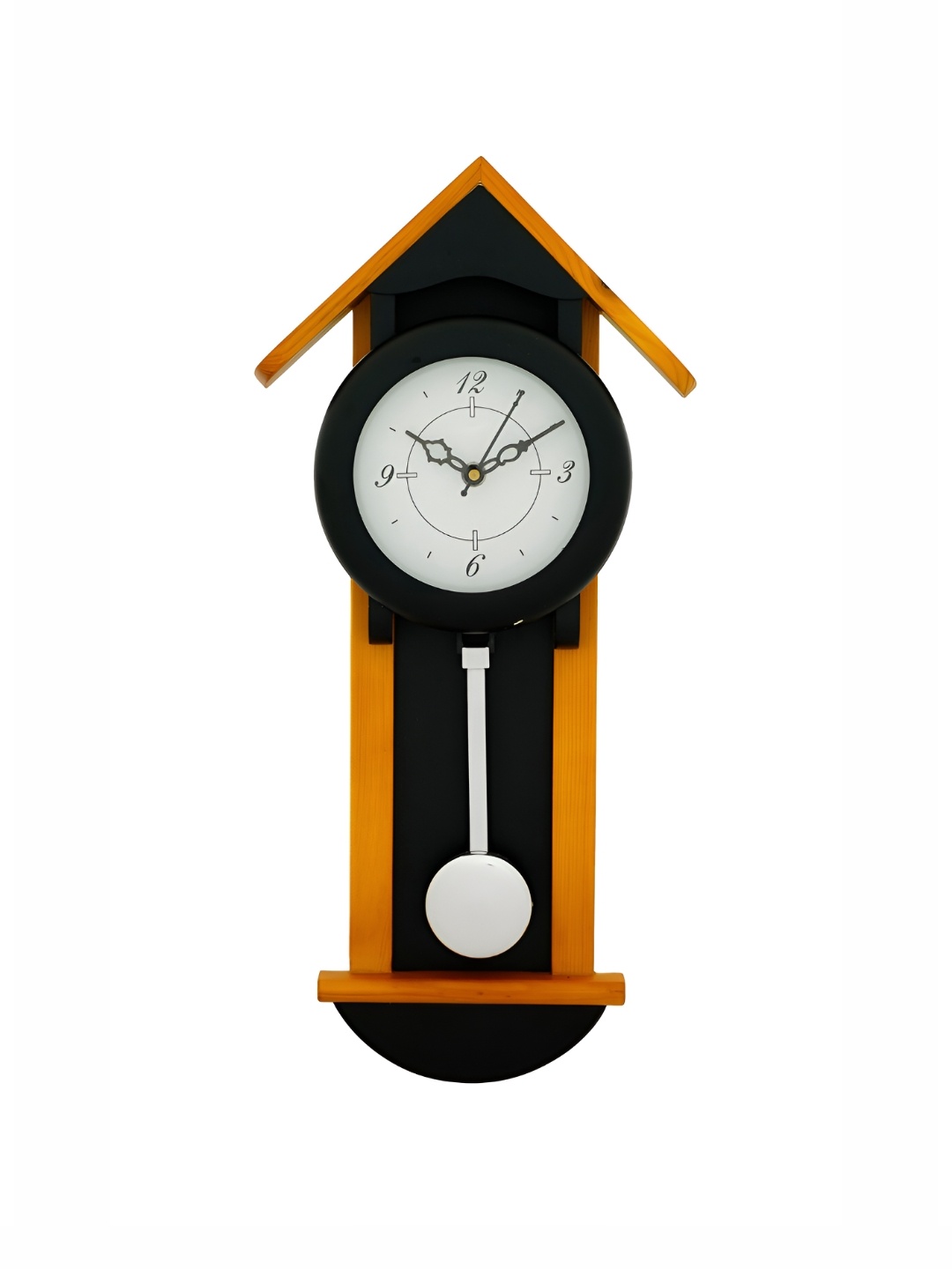 

Heritage India Black Contemporary Round Wall Clock