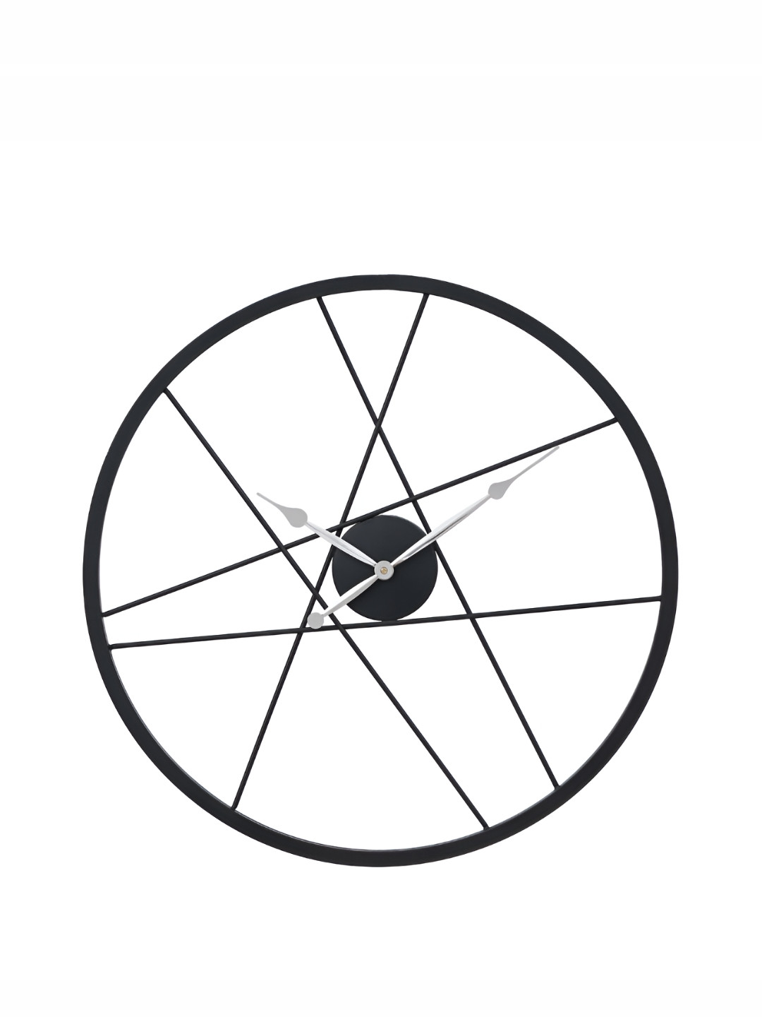 

Heritage India Black & White Round Contemporary Wall Clock