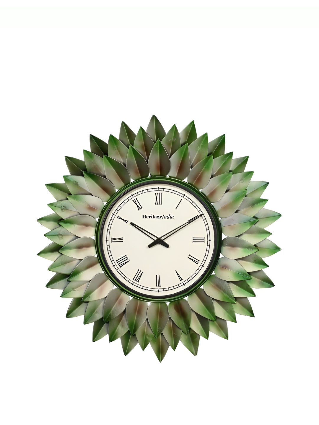 

Heritage India Green Contemporary Wall Clock
