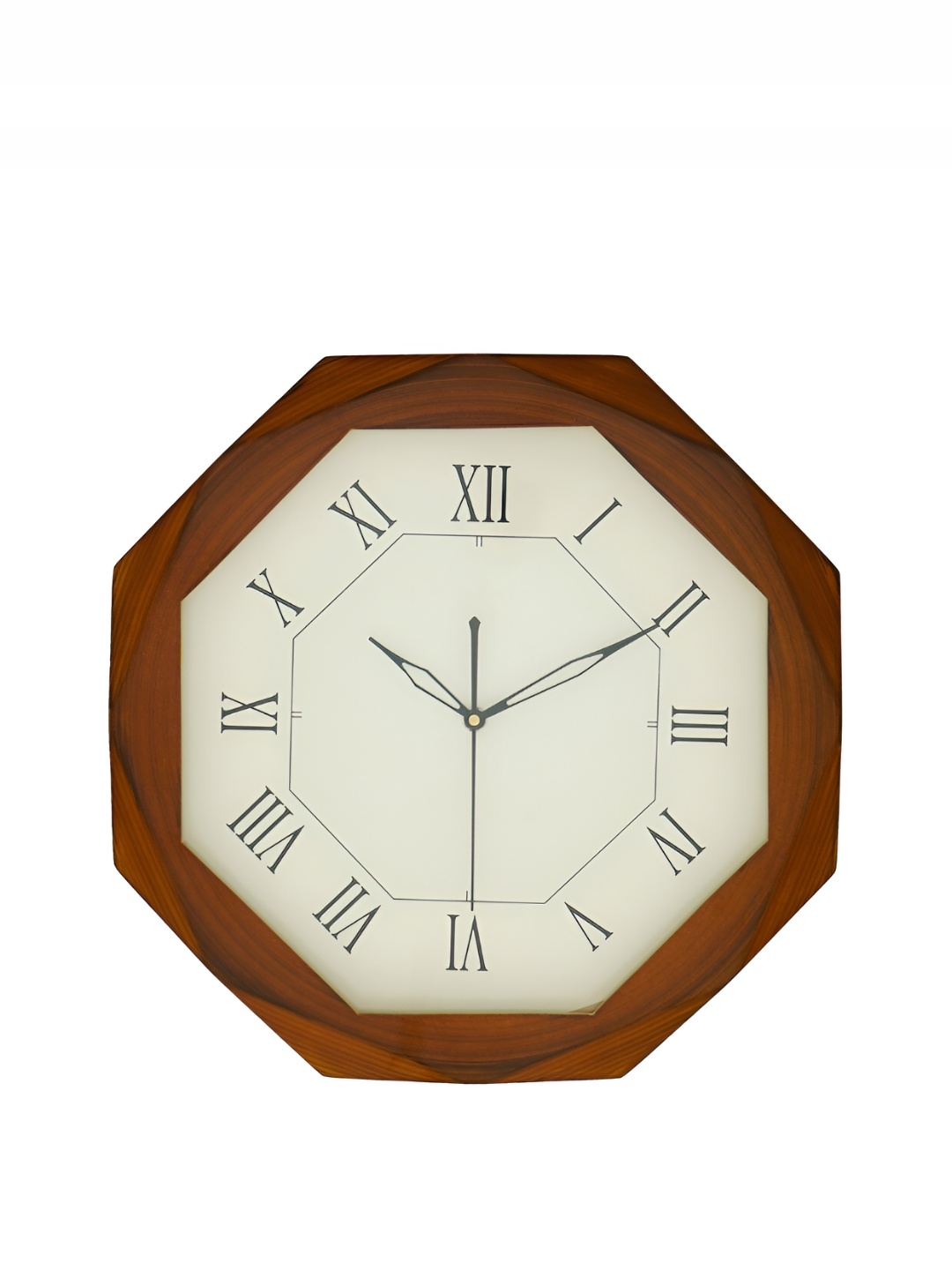 

Heritage India Brown & white Abstract Shaped Traditional Analogue Wall Clock