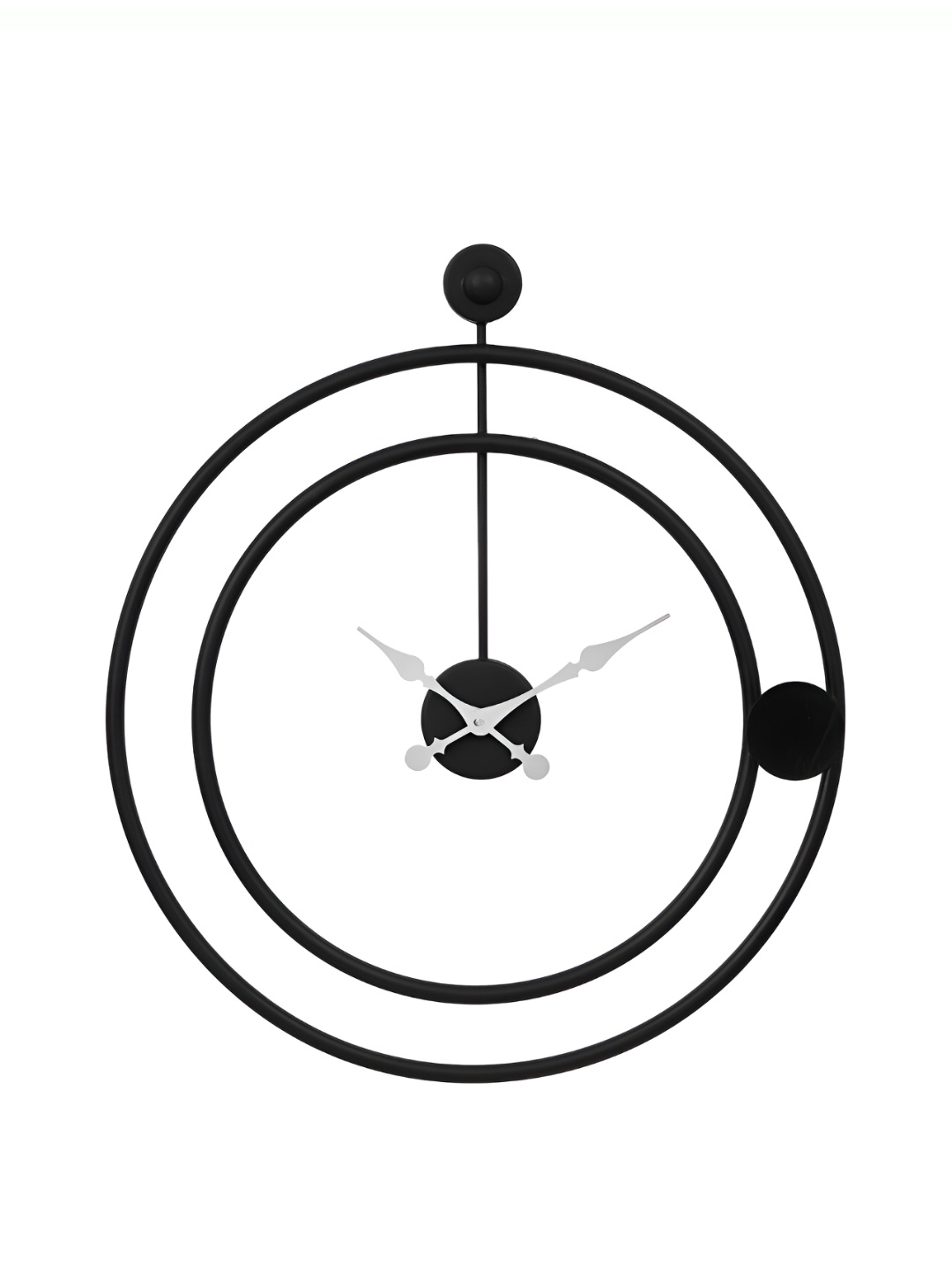 

Heritage India Black Contemporary Round Wall Clock