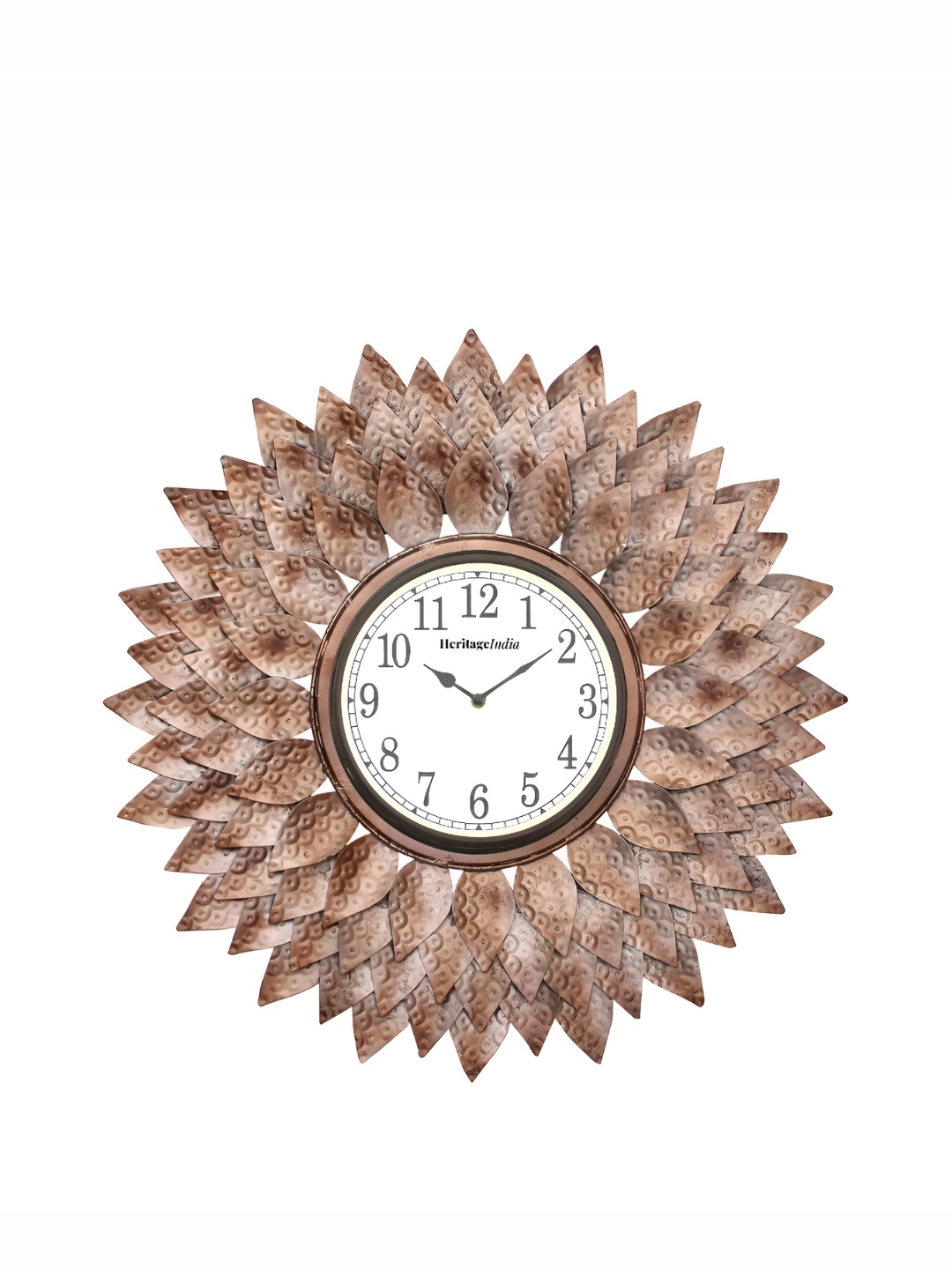 

Heritage India Pink & White Textured Round Contemporary Wall Clock